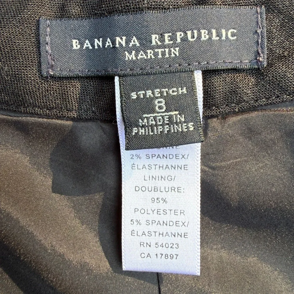 Banana Republic Martin Fit Bootcut Dress Pants Womens 8 Stretch Career Office